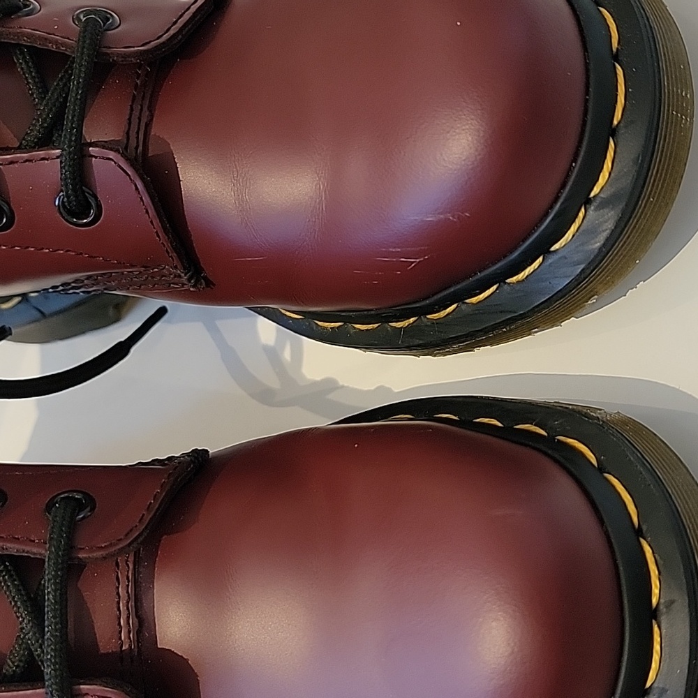 Dr. Martens 1460 Lace up Boots Burgundy Sz: 6 US - Picture 13 of 13